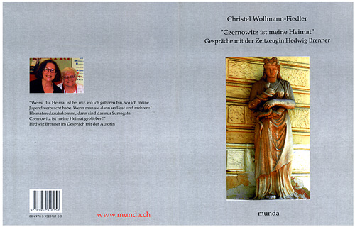 Czernowitz ist meine Heimat
Gespräche mit der Zeitzeugin Hedwig Brenner
Text und Fotos: Christel Wollmann-Fiedler Buch-Umschlag: Czernowitz ist meine Heimat